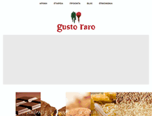 Tablet Screenshot of gustoraro.gr
